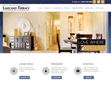 Tablet Screenshot of lakelandterraceapts.com